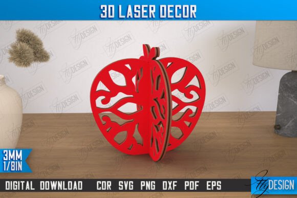 3D Laser Décor Apple Shape Home Decor: A Brand Designer’s Review for Laser Cutting and Other Home Decor