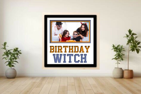 Birthday Witch Photo Frame Shadow Graphics and Crafts Review