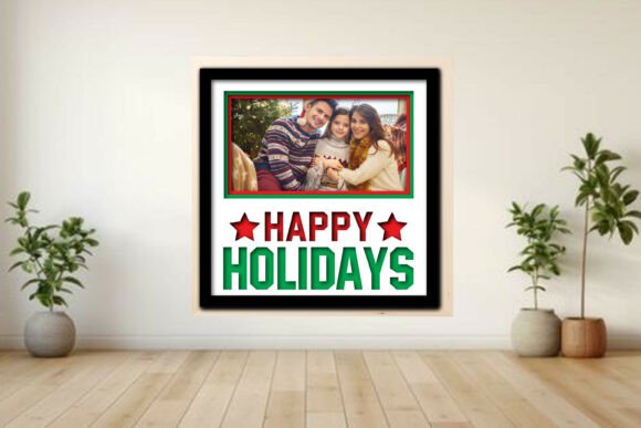 Happy Holidays Photo Frame Shadow Graphics & Crafts Review