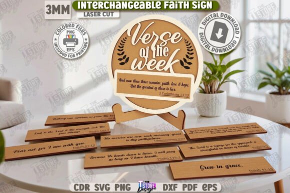 Interchangeable Faith Sign Laser Cut CNC Review