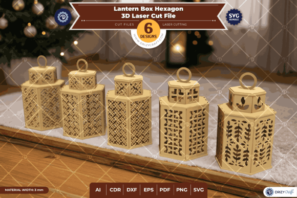 Lantern Box Hexagon Set of 6: Laser Cutting Stands Review