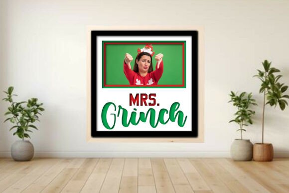 Mrs. Grinch Photo Frame Shadow Graphics and Crafts Review