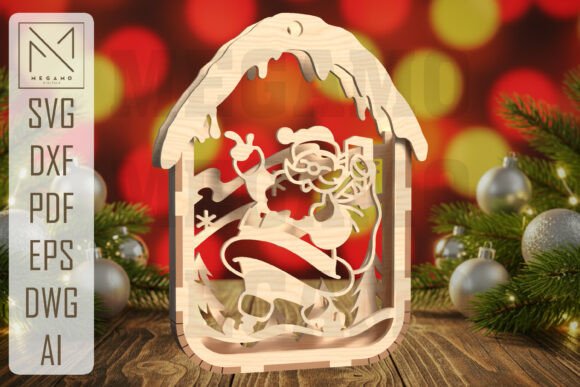 Santa Claus Ornament SVG: Laser Cutting & Winter Amp Asset Review
