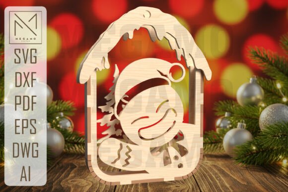 Smiling Snowman Ornament SVG Review