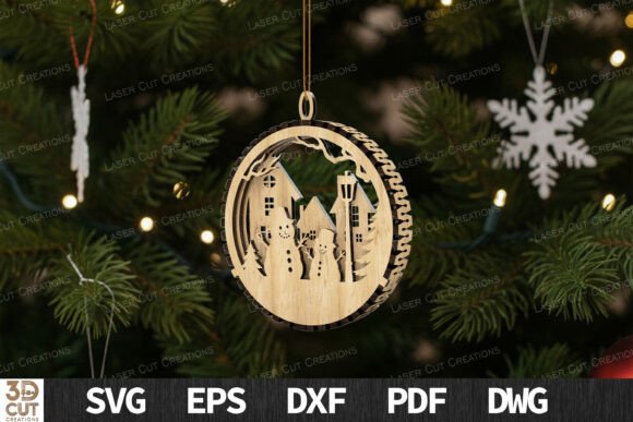 Snowman Village Ornament SVG: Laser Cutting & Winter Amp Review