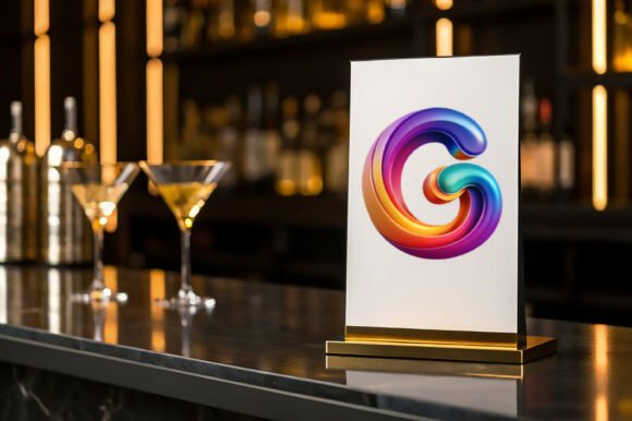 Vibrant 3D Letter G Logo Design for Graphics and Crafts