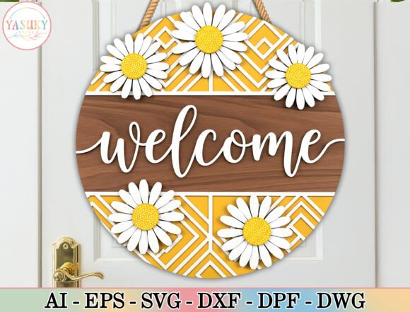 Welcome Daisy Door Hanger SVG: Laser Cutting and Summer Design Review