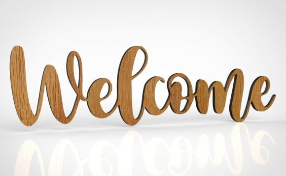 Welcome Sign STL 3D Model Print Review