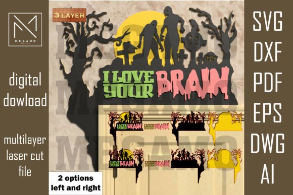 Zombie SVG – I Love Your Brain Sign: Laser Cutting and Autumn Amp Review